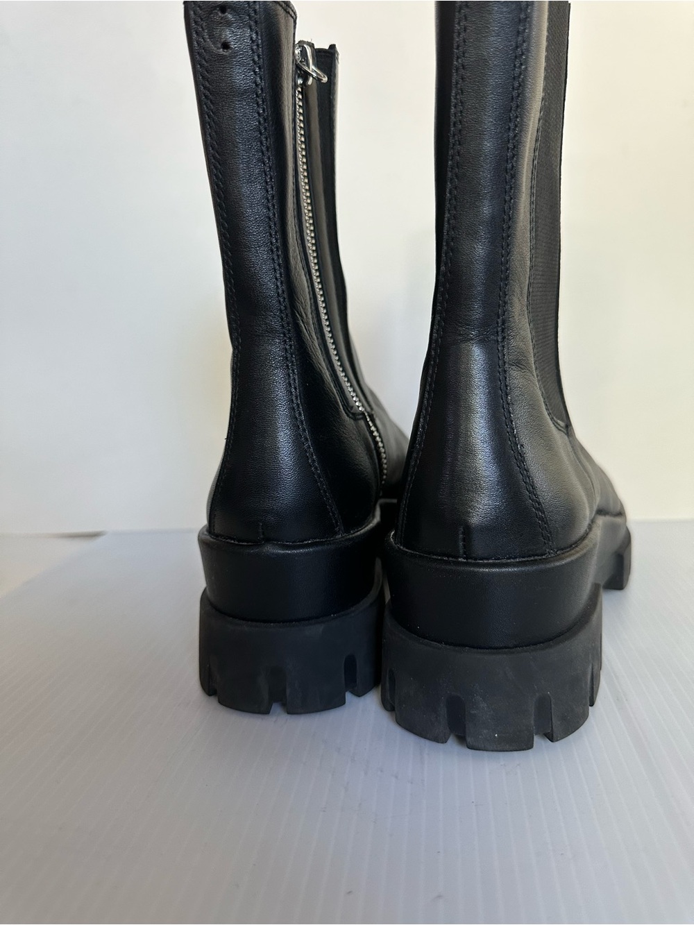 Wishbone Collection Chelsea Combat Boots Women's Sz 6.5 Chunky Gothic LIKE NU - Picture 8 of 8
